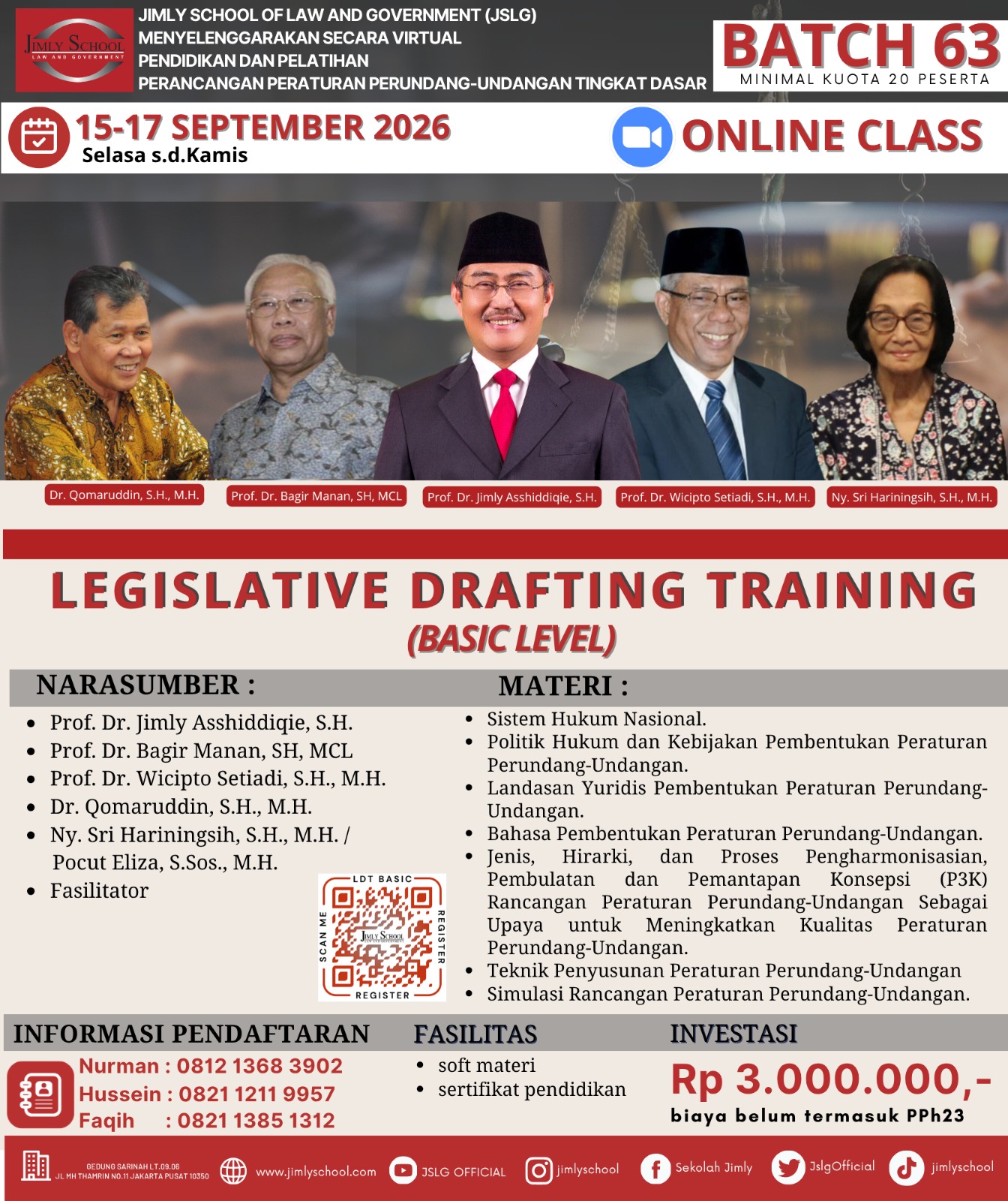 Legislative Drafting Training Basic Level Batch 63