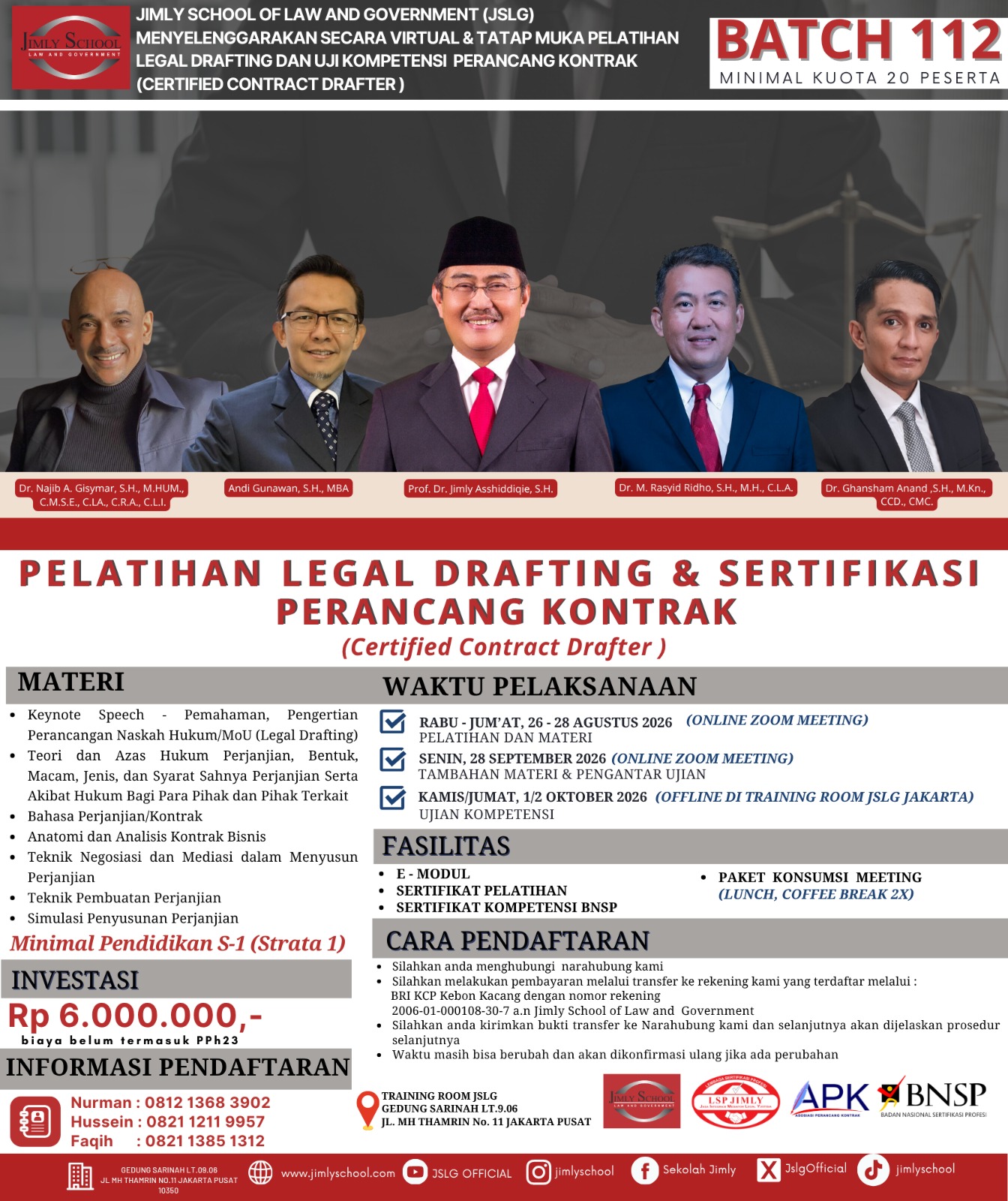 Legal Drafting Batch 112