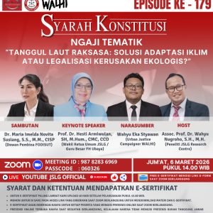 SYARAH KONSITUSI [179] NGAJI TEMATIK TANGGUL LAUT RAKSASA: SOLUSI ADAPTASI IKLIM ATAU LEGALISASI KERUSAKAN EKOLOGIS?