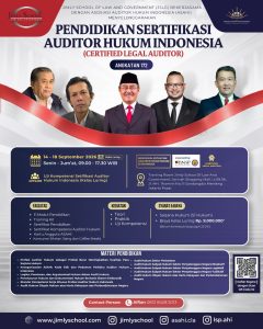 (CLA 172) Pendidikan Sertifikasi Auditor Hukum Indonesia 14-18 September 2026