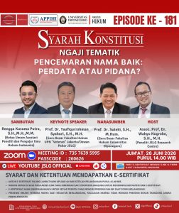 SYARAH KONSTITUSI [181] NGAJI TEMATIK PENCEMARAN NAMA BAIK: PERDATA ATAU PIDANA?