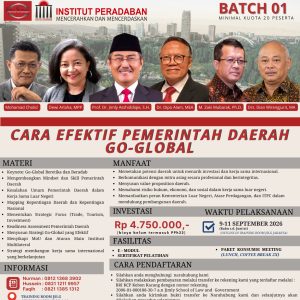 Cara Efektif Pemerintah Daerah Go-Global (JSLG x Institute Peradaban) (9-11 September 2026)