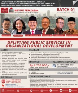 Uplifting Public Services In Organizational Development (JSLG x Institute Peradaban) (3-5 November 2026)