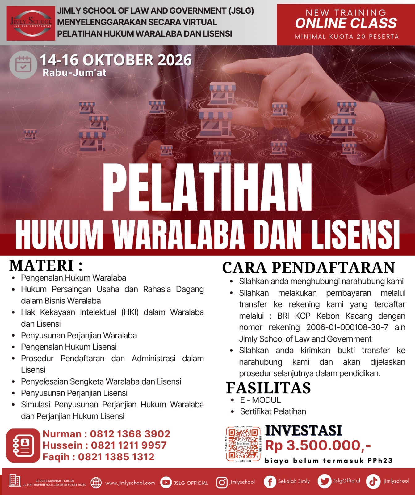 HUKUM WARALABA DAN LISENSI JIMLY SCHOOL