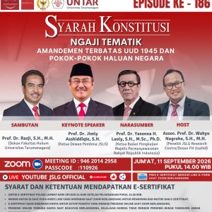 SYARAH KONSTITUSI [186] NGAJI TEMATIK: AMANDEMEN TERBATAS UUD 1945 DAN POKOK-POKOK HALUAN NEGARA